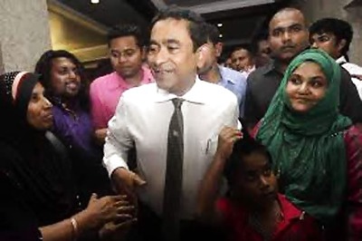 New Maldivian President Yameen Abdul Gayoom to arrive today
