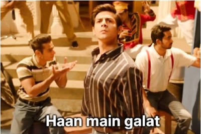 Kartik Aaryan, Arushi Sharma Lead Fans in Sharing 'Haan Main Galat' Memes