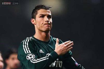 Cristiano Ronaldo receives his third Golden Boot award