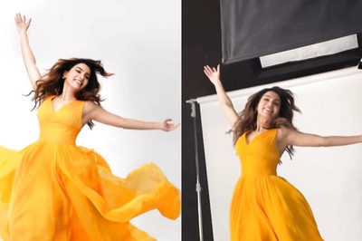 Samantha Ruth Prabhu Jumps on Trampoline in Pretty Yellow Dress in BTS Clip Shared by Dabboo Ratnani; Watch