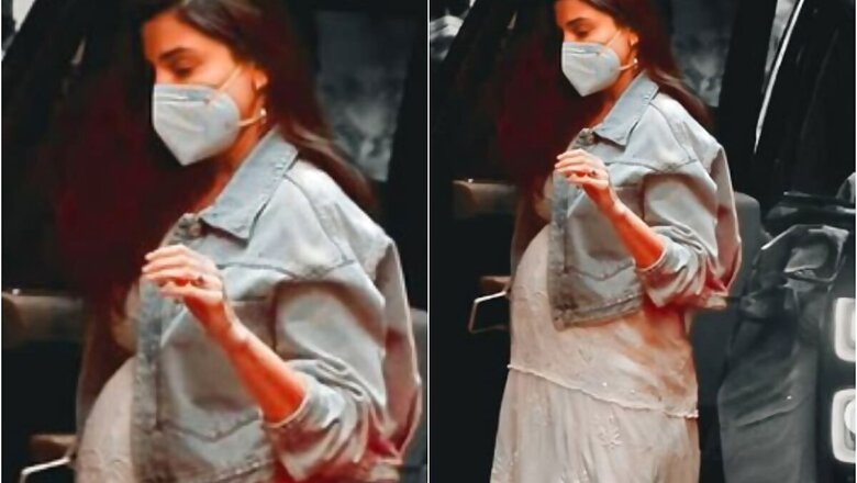 In Pics: Heavily Pregnant Anushka Sharma Snapped in Midi Dress