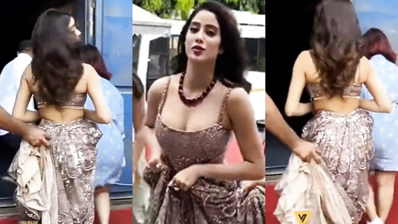 Janhvi Kapoor Wears 'Chappal' With Lehenga, Struggles to Walk After Suffering Oops Moment; Video Goes Viral