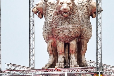 Handcrafted, 16,000 kg, Pure Bronze: The Unique National Emblem Atop the New Parliament Building