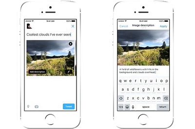 Twitter lets users add description to images in tweets
