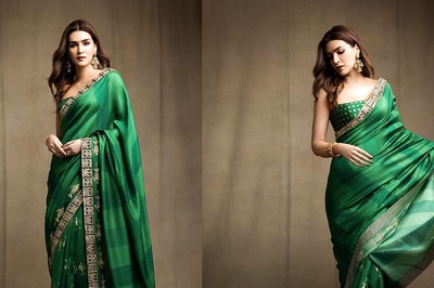 Kriti Sanon In Green Saree Is Making Sure She Is Ready For The Wedding Season