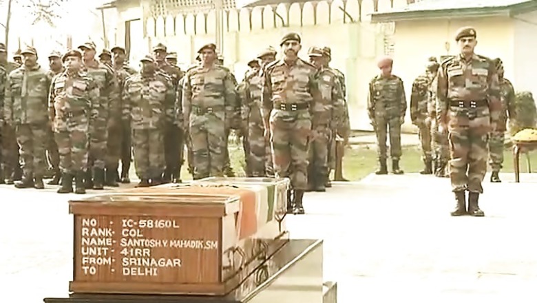 Army pays tribute to Colonel Santosh Mahadik who was killed while battling terrorists in Kupwara, J&K