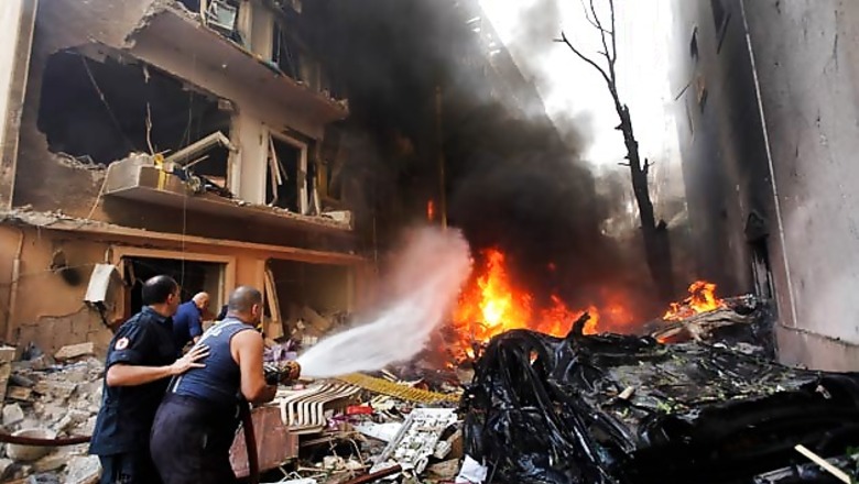 At least two killed in car bomb blast in Beirut