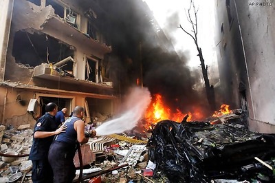 At least two killed in car bomb blast in Beirut