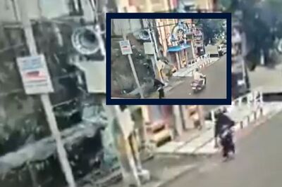 WATCH: Hyderabad Woman Has a Narrow Escape from Building Collapse, Terrifying Video Goes Viral