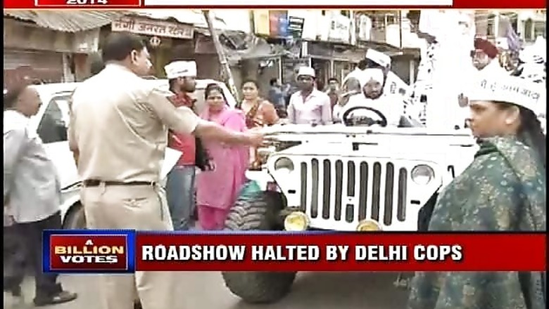 AAP member Rajmohan Gandhi's roadshow halted in Delhi