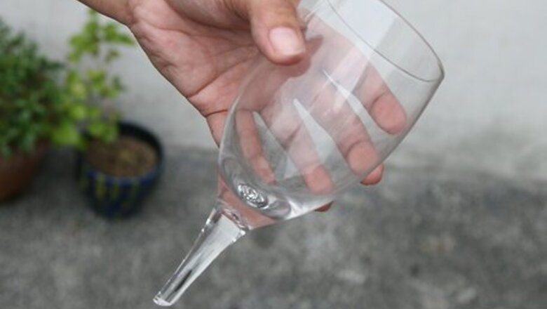 How to Reuse Broken Stemware As Garden Candle Holders