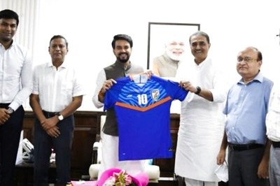 AIFF President Praful Patel Meets Sports Minister Anurag Thakur