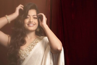 Rashmika Mandanna Redefines Elegance In Her Ivory Saree; See Pics