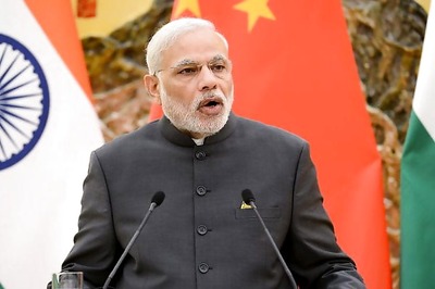 Indian Prime Minister Narendra Modi arrives in Shanghai