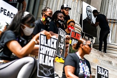 George Floyd's Family Holds Rally, March In Brother's Memory