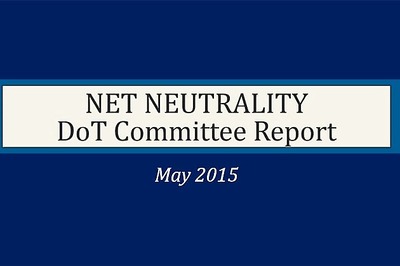 Read the full text of DoT committee report on net neutrality
