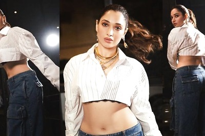 Tamannaah Bhatia Totally Nails the Denim Game in a Gorgeous Cropped Shirt and Pants; See Photos