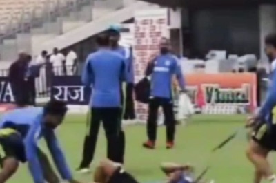 Virat Kohli Drags Kuldeep Yadav Across The Ground During India's Practice Session | Watch Viral Video