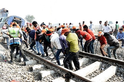 Kanpur Train Accident: Railway Track Repair on in Full Swing