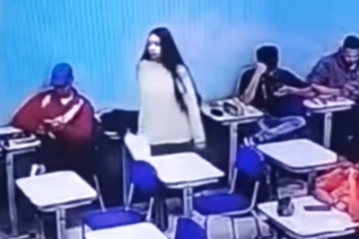 Watch: Narrow Escape For Woman As Fan Falls On Seat Seconds After She Gets Up