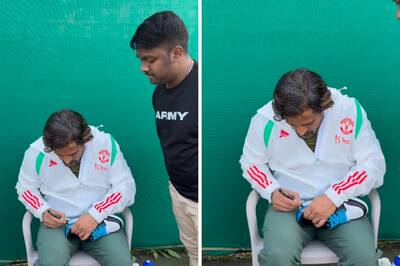 'Kitna Lucky Hai': Internet Is Jealous As MS Dhoni Signs Fan’s Jordan