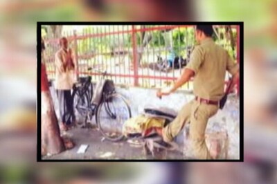 Cop suspended after his pictures of damaging old man's typewriter went viral on social media