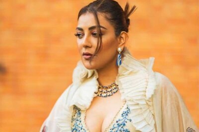 Kajal Aggarwal Looks Drop Dead Gorgeous In Off White Pant Suit, Check It Out