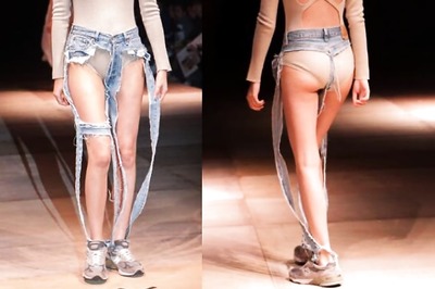 Daring Designer Launches a Line Of Thong Jeans