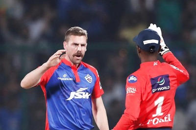 WATCH: Anrich Nortje Announces his Arrival by Knocking Over Wriddhiman Saha, Shubman Gill With Unplayable Deliveries