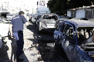 Rockets hit Beirut after Hezbollah vows Syria victory