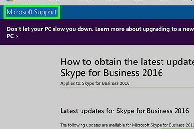 How to Update Skype for Business