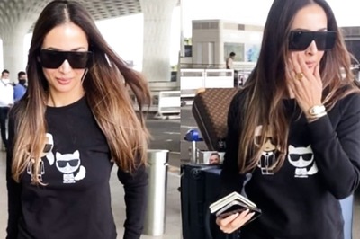 Malaika Arora Gives Fashion Police A Run For Their Money In Black Sweatshirt and Tights; Watch Video