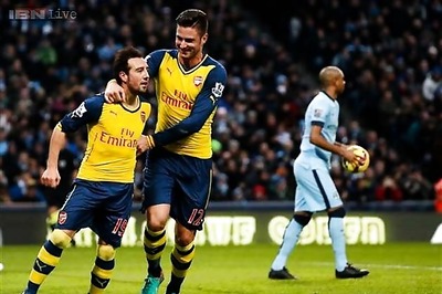 EPL: Cazorla fires Arsenal to solid win over champions Manchester City