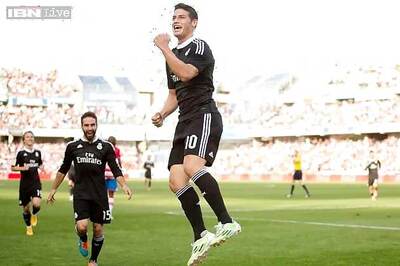 Two-goal Rodriguez hits stunner as Real Madrid thump Granada 4-0