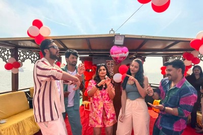 Actress Hruta Durgule, Star Cast Of Kanni Celebrate Valentine's Day On A Cruise
