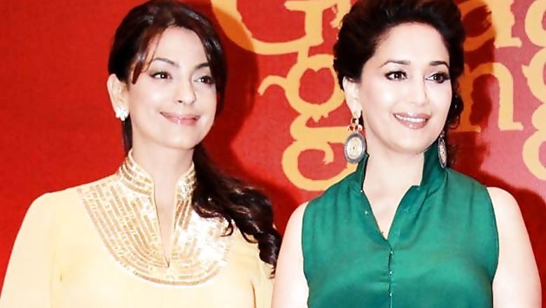Snapshot: Once rivals, Madhuri and Juhi come together for a cause