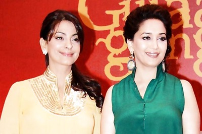 Snapshot: Once rivals, Madhuri and Juhi come together for a cause