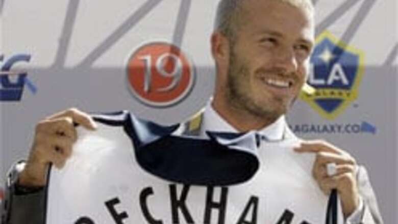 Beckham gets his lucky number at Galaxy