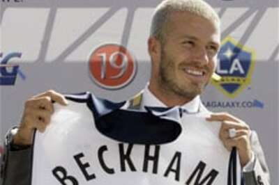 Beckham gets his lucky number at Galaxy