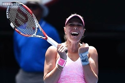 Rod Laver Arena is really imposing, says smiling Lucie Hradecka