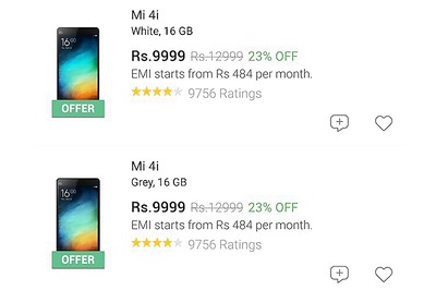 Festive offer: Xiaomi Mi 4i at Rs 9,999 on Flipkart