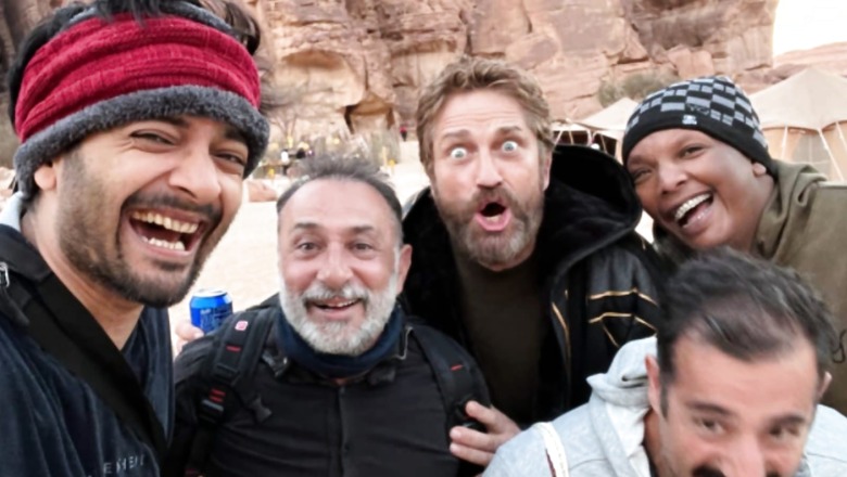 Ali Fazal Cracks Up As Kandahar Co-star Gerald Butler Makes A Funny Face During A Selfie