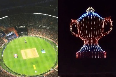 WATCH: Narendra Modi Stadium Lightshow During IPL 2023, Ahmedabad Sky Lit Up by Drones