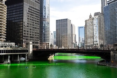 Chicago River Dyed Green In Surprise Move By City's Mayor