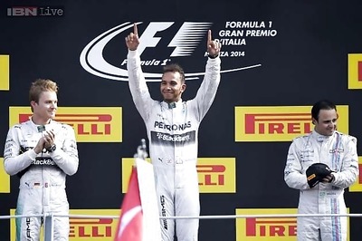 Hamilton wins Italian Grand Prix after team-mate Rosberg's mistake