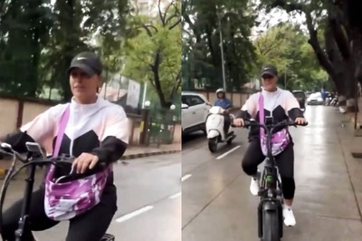 Neha Dhupia Takes To The Streets On Her Bicycle, Enjoys Mumbai Weather; Watch Video