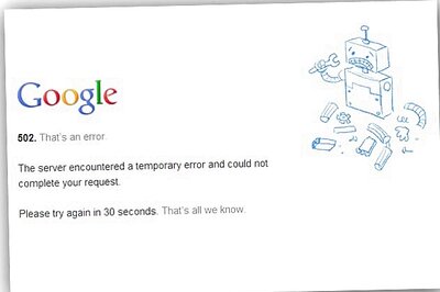 Google's Gmail faces yet another outage; shows 502 error