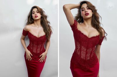 Janhvi Kapoor, In Red Corset Gown, Sets Hearts Racing