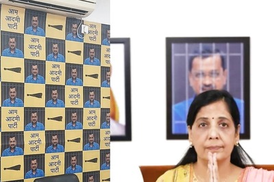 Amid Ruckus Over Kejriwal's Pic with Icons, 'Delhi CM in Jail' Photo Now at AAP Office