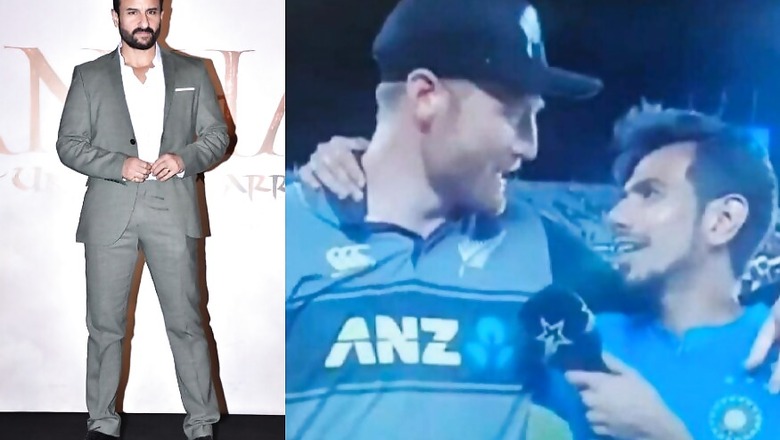 Saif Ali Khan Wants to See Yuzvendra Chahal Taking Martin Guptill's Wicket
